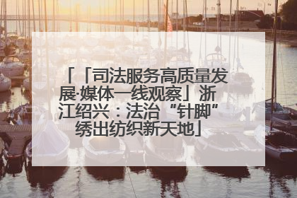 「司法服务高质量发展·媒体一线观察」浙江绍兴：法治“针脚”绣出纺织新天地