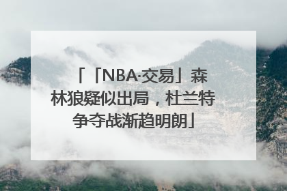 「NBA·交易」森林狼疑似出局，杜兰特争夺战渐趋明朗