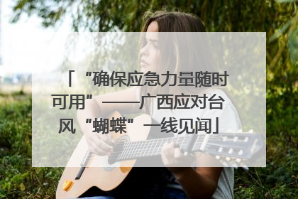 “确保应急力量随时可用”——广西应对台风“蝴蝶”一线见闻