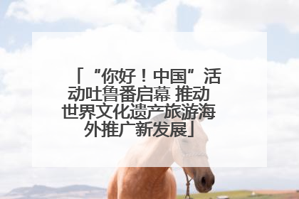 “你好！中国”活动吐鲁番启幕 推动世界文化遗产旅游海外推广新发展
