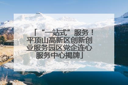 “一站式”服务！平顶山高新区创新创业服务园区党企连心服务中心揭牌