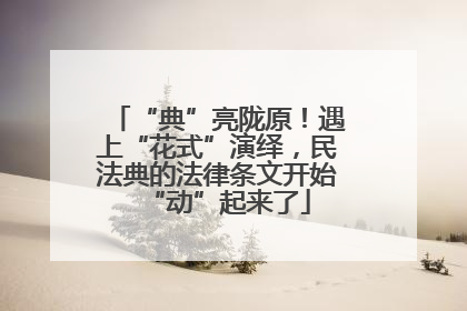 “典”亮陇原！遇上“花式”演绎，民法典的法律条文开始“动”起来了