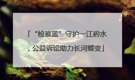 “检察蓝”守护一江碧水，公益诉讼助力长河蝶变