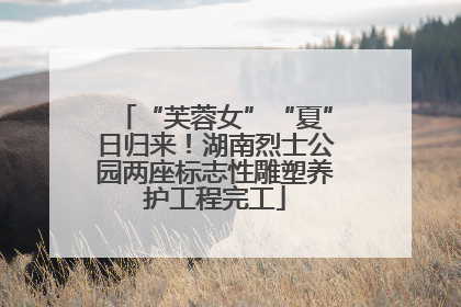 “芙蓉女”“夏”日归来！湖南烈士公园两座标志性雕塑养护工程完工