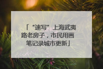 “速写”上海武夷路老房子，市民用画笔记录城市更新