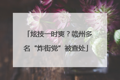 炫技一时爽？赣州多名“炸街党”被查处