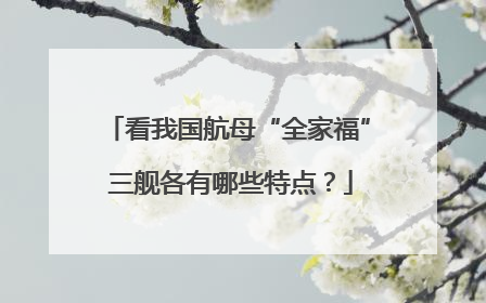 看我国航母“全家福” 三舰各有哪些特点？