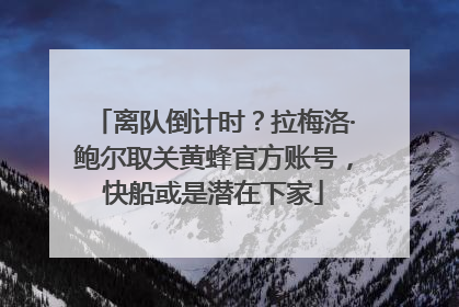 离队倒计时？拉梅洛·鲍尔取关黄蜂官方账号，快船或是潜在下家