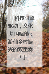 科技引擎驱动，文化基因赋能：游仙乡村振兴的双重奏！