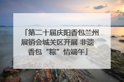 第二十届庆阳香包兰州展销会城关区开展 非遗香包“粽”情端午