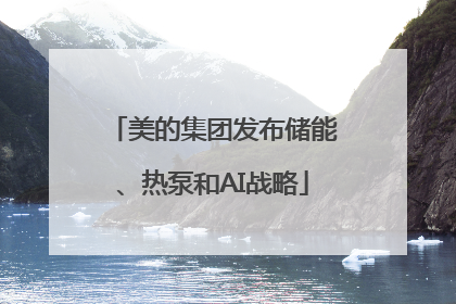 美的集团发布储能、热泵和AI战略