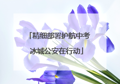 精细部署护航中考 冰城公安在行动
