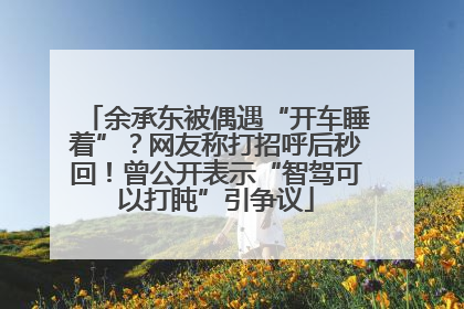 余承东被偶遇“开车睡着”？网友称打招呼后秒回！曾公开表示“智驾可以打盹”引争议
