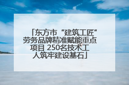 东方市“建筑工匠”劳务品牌精准赋能重点项目 250名技术工人筑牢建设基石