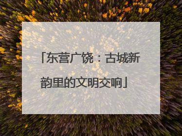 东营广饶：古城新韵里的文明交响