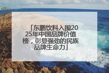 东鹏饮料入围2025年中国品牌价值榜，彰显强劲的民族品牌生命力