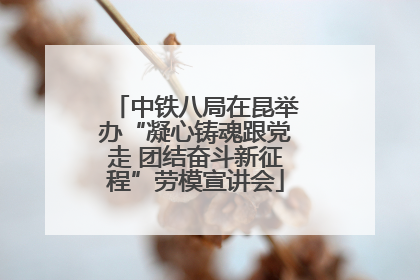 中铁八局在昆举办“凝心铸魂跟党走 团结奋斗新征程”劳模宣讲会