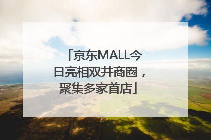 京东MALL今日亮相双井商圈，聚集多家首店