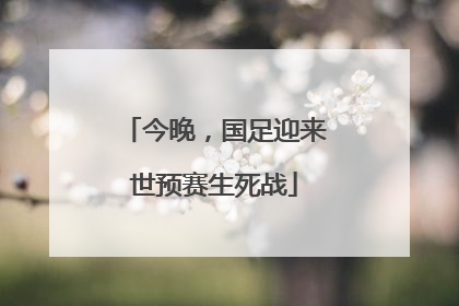 今晚，国足迎来世预赛生死战