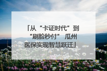 从“卡证时代”到“刷脸秒付” 瓜州医保实现智慧跃迁