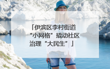 伊滨区李村街道 “小网格”撬动社区治理“大民生”