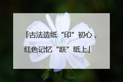 古法造纸“印”初心，红色记忆“跃”纸上