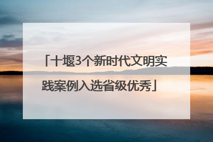 十堰3个新时代文明实践案例入选省级优秀
