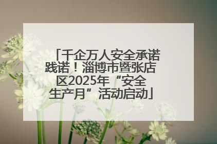 千企万人安全承诺践诺！淄博市暨张店区2025年“安全生产月”活动启动
