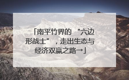 南平竹界的 “六边形战士”，走出生态与经济双赢之路→