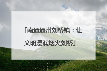 南通通州刘桥镇：让文明浸润烟火刘桥