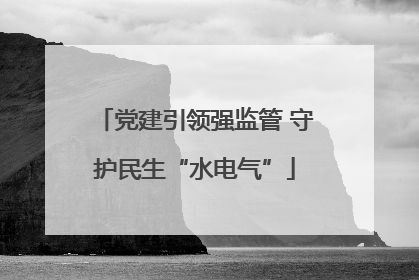 党建引领强监管 守护民生“水电气”