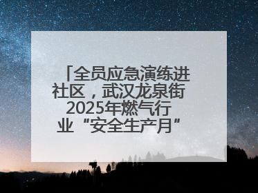 全员应急演练进社区，武汉龙泉街2025年燃气行业“安全生产月”宣传活动举行