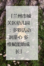 兰州市城关区幼儿园：多彩活动润童心 多维赋能助成长