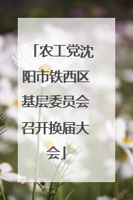 农工党沈阳市铁西区基层委员会召开换届大会