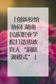 创新校馆协同 湖南民族职业学院打造思政育人“洞庭湖模式”