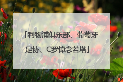利物浦俱乐部、葡萄牙足协、C罗悼念若塔