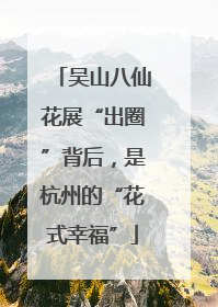 吴山八仙花展“出圈”背后，是杭州的“花式幸福”