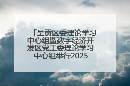 呈贡区委理论学习中心组暨数字经济开发区党工委理论学习中心组举行2025年第七次学习会议