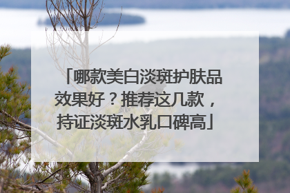 哪款美白淡斑护肤品效果好？推荐这几款，持证淡斑水乳口碑高