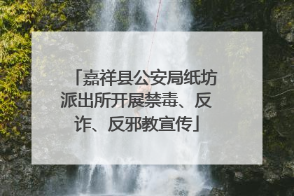 嘉祥县公安局纸坊派出所开展禁毒、反诈、反邪教宣传