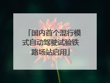 国内首个混行模式自动驾驶试验铁路场站启用