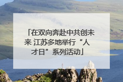 在双向奔赴中共创未来 江苏多地举行“人才日”系列活动
