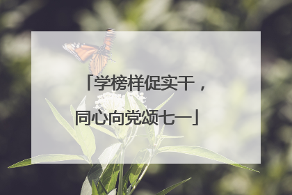 学榜样促实干，同心向党颂七一