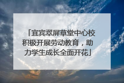 宜宾翠屏草堂中心校积极开展劳动教育，助力学生成长全面开花