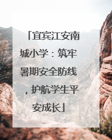 宜宾江安南城小学：筑牢暑期安全防线，护航学生平安成长