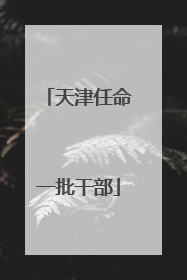 天津任命一批干部
