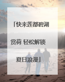 快来莲都碧湖赏荷 轻松解锁夏日浪漫