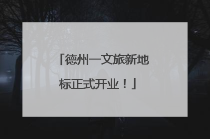德州一文旅新地标正式开业！