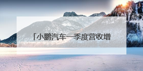 小鹏汽车一季度营收增1.4倍：预期今年销量翻倍，四季度实现盈利