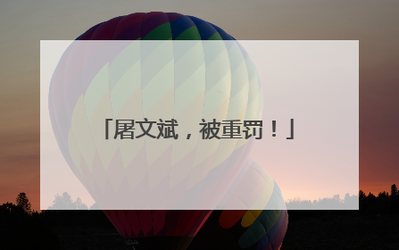 屠文斌，被重罚！